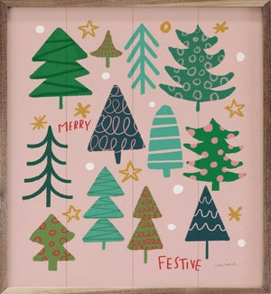 Winter Fun IV Trees By Cheryl Warrick